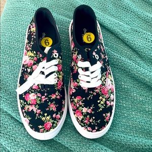 Charlotte Russe Floral Sneakers